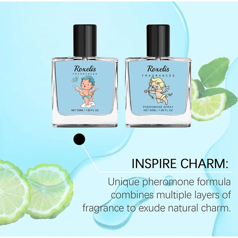 Cupid Cologne Perfume Pheromone Fragrance Spray of Man to Attract Women,Seductive Flirting Scent Female Dating,Angel Body Mist