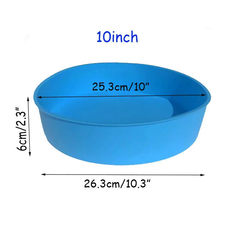 4 5 6 7 8 10 Inch Round Cake Mold Silicone Molds for Cakes Nonstick Cake Pan Baking Forms Pastry Mold