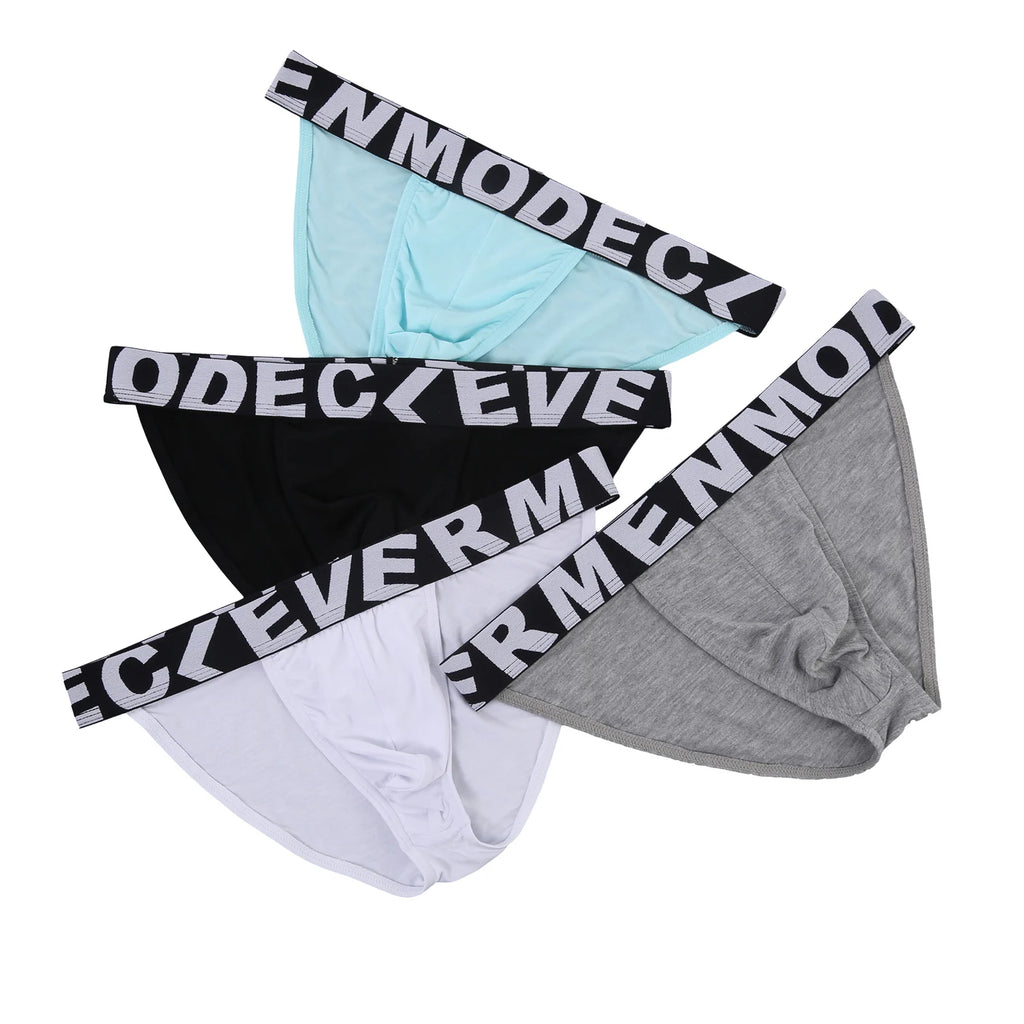 Men's Exercise Underwear Bulge Pouch Briefs Man Athletic  Fitness Gym Wear Bodybuilding Workout High-Cut Underpants