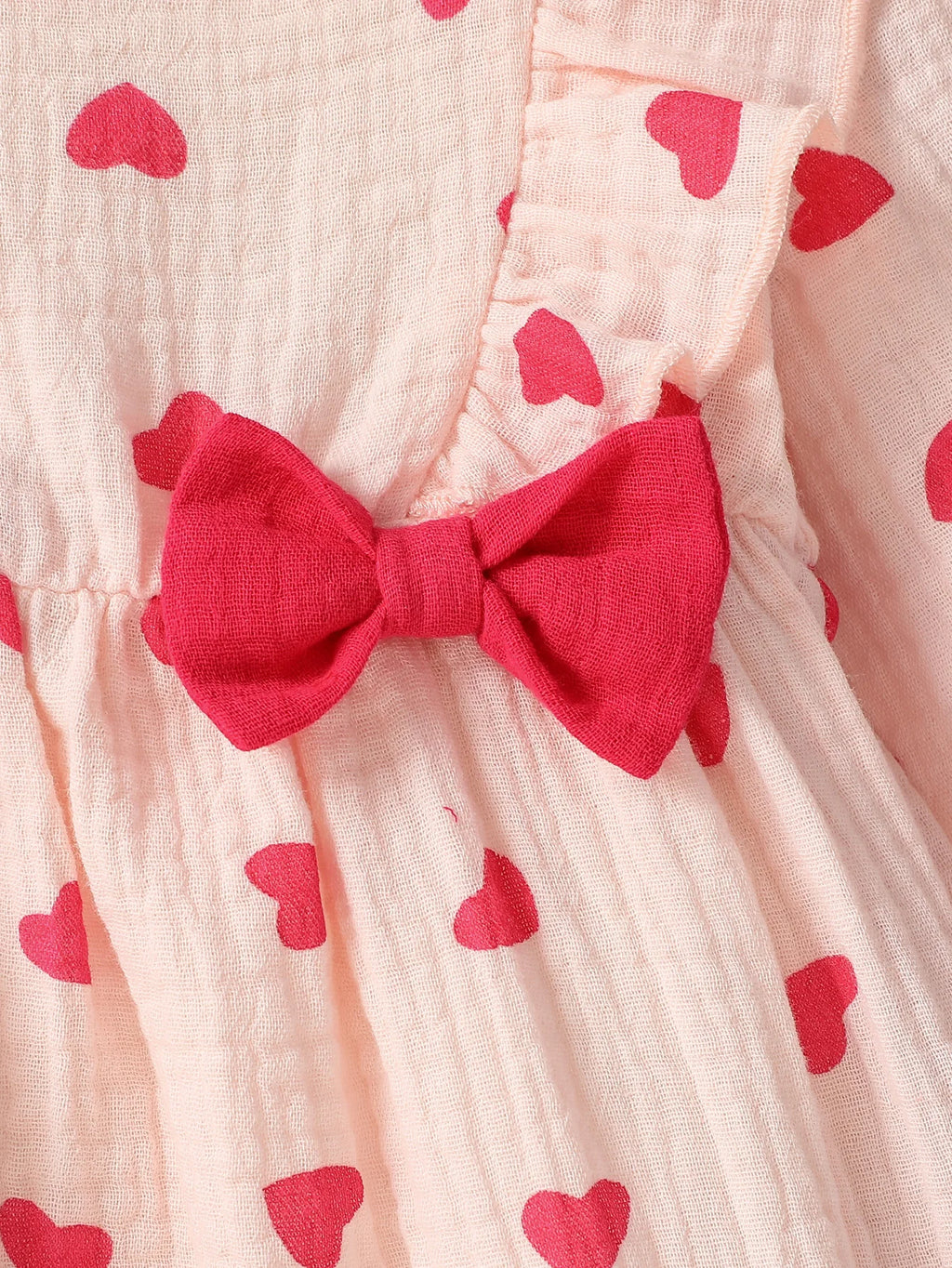 Baby Girl's All Seasons Long Sleeve Print Floral With Bow Daily Jumpsuit For Newborn-6M Clothes +Headband