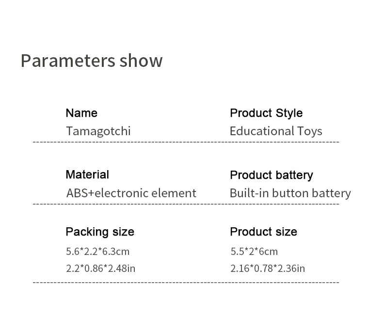 Kids Electronic Pets Game Tamagotchi Handheld Game Console Toy in Russian Original German Spanish Polish Virtual Digital Pet Toy