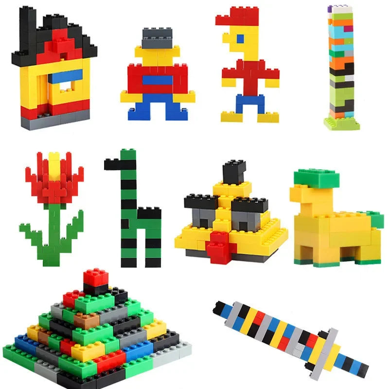 DIY creative building blocks big set city classic building blocks assemble birthday gift children's educational toys
