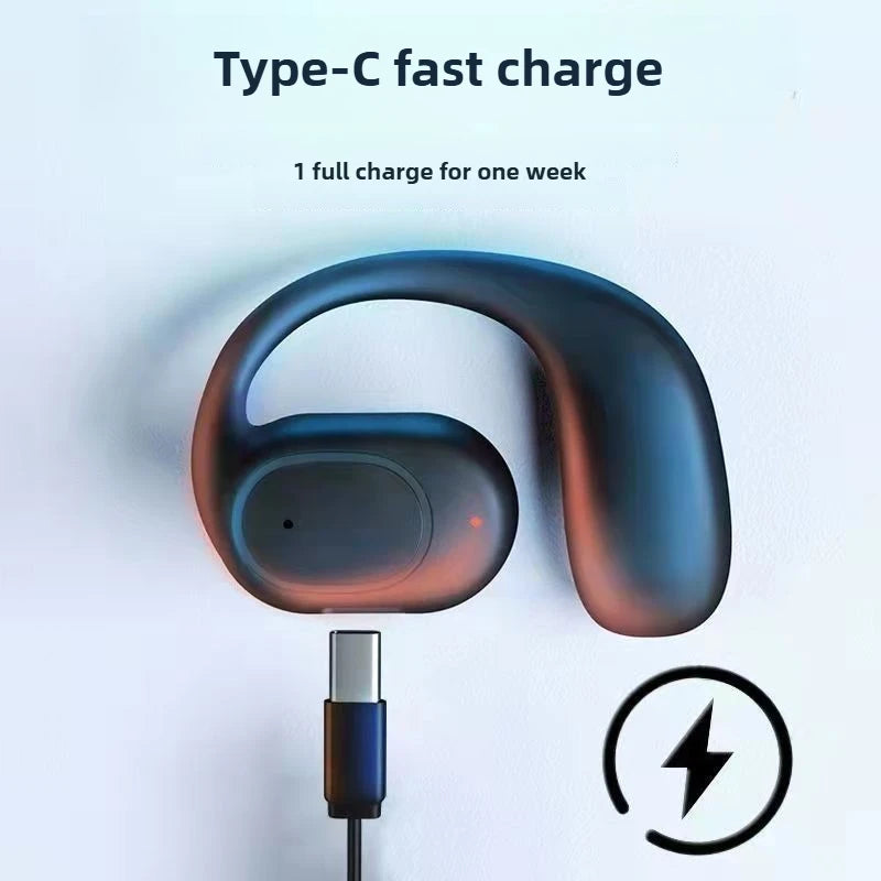 New Ear-hook Single Ear Buds Noise Cancelling Earphones for Running Comfortable Wireless Bluetooth Headset Dropshipping 2025