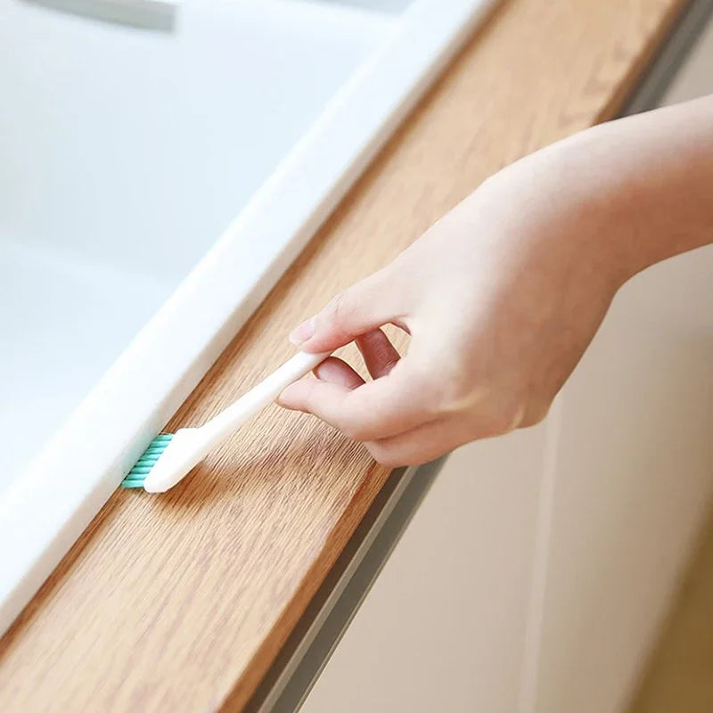 2 Pcs/Set Cleaning Narrow Brush Long Handle Portable Gap Baby Bottle Gap Cleaning Brush Household Kitchen Tool Small Brush