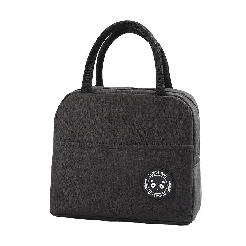 New Japanese solid color versatile cation fresh-keeping ice bag bento thermal insulation bag student lunch box bag portable ther