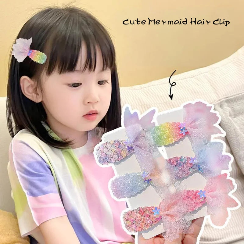 Kids Hair Clip Princess Hairpins Hair Ornament Cute Hair Accessories For Birthday Gift Party