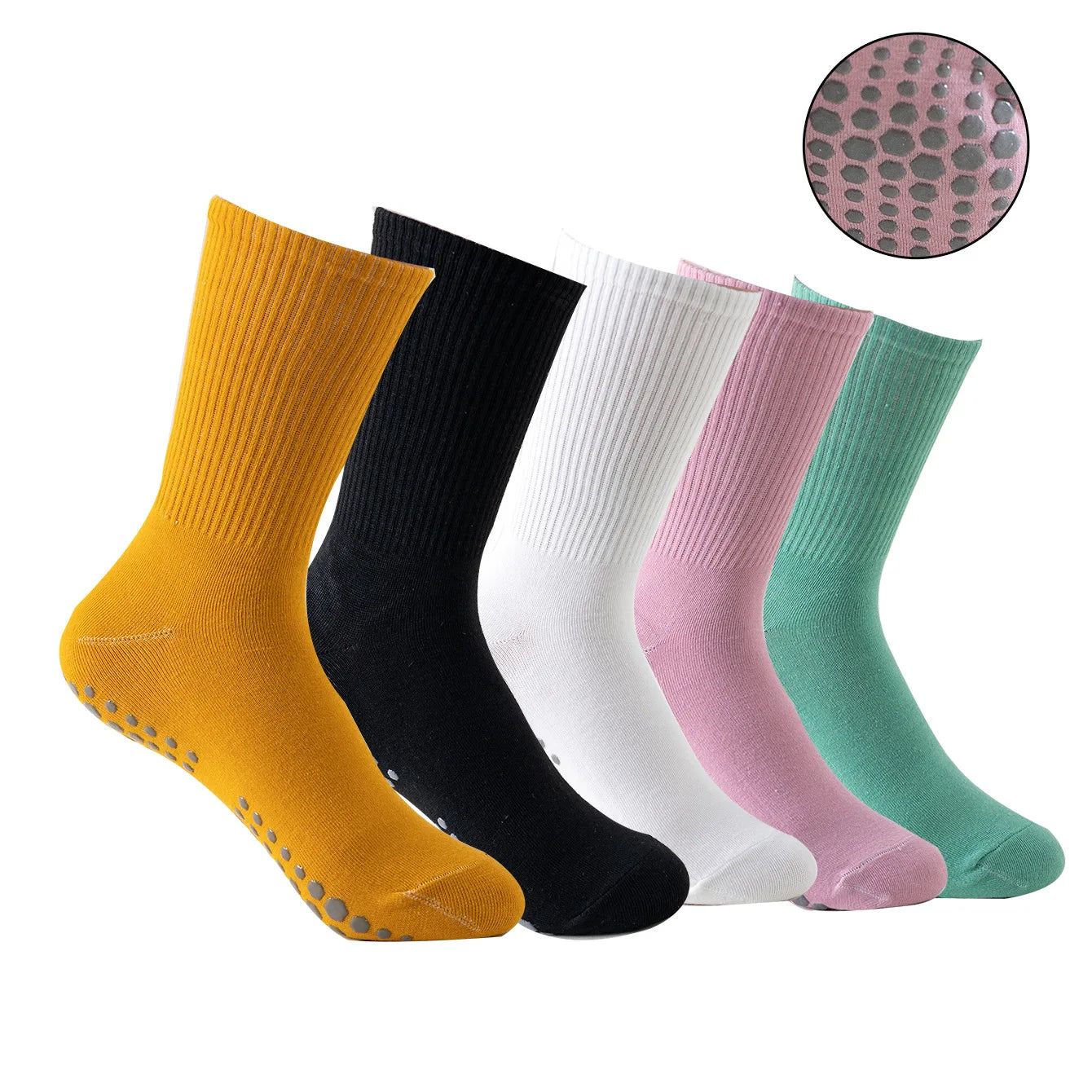1Pair Yoga Socks for Women Nylon Pure Cotton Non Slip Section Bandage Sports Ballet Dance Sock Moisture Absorption Perspiration