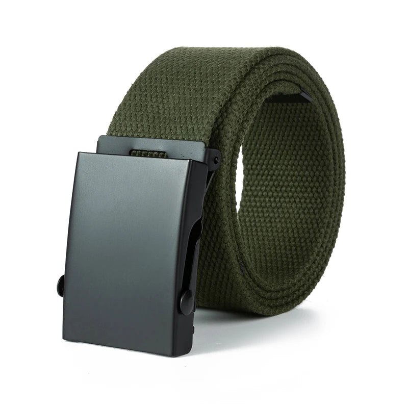 New Men Belt New Fashion Unisex Waist Belt Jeans Male Casual Luxury Canvas 3.8cm Webbing Waistband Ceinture Femme