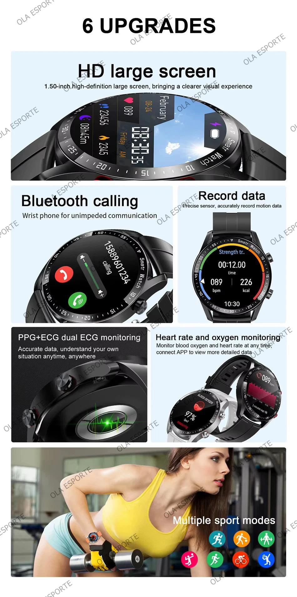 2025 NEW Smart Watch Women Men AMOLED Screen Bluetooth Call Full Touch Screen Weather Call Sports Smart Bracelet 5ATM Waterproof