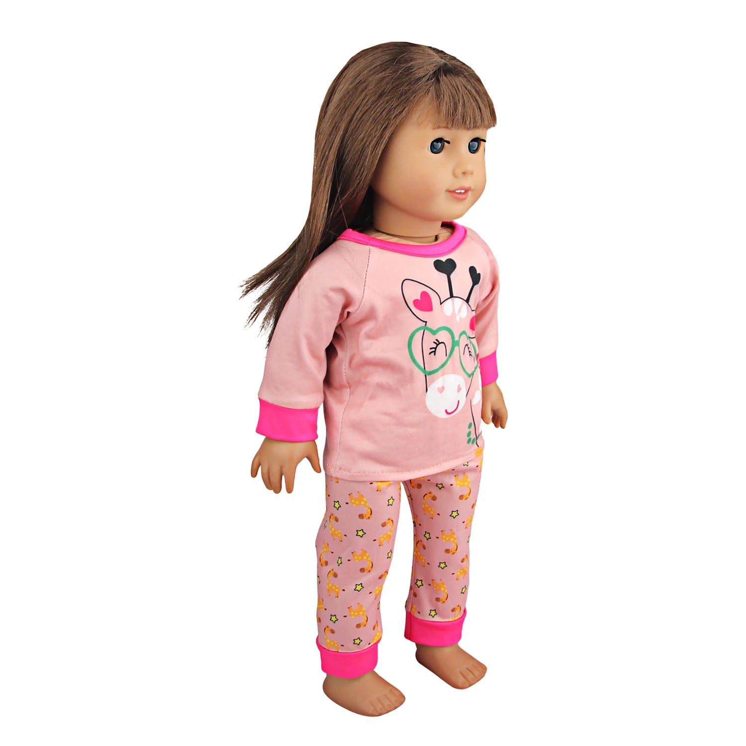 Doll Clothes Pajamas  For 43cm Baby New Born&American 18 Inch Girl Doll Unicorn Shark Cartoon Clothes Suit For Generation Doll