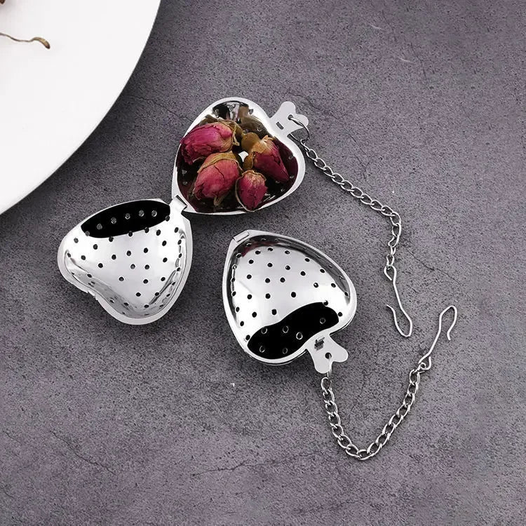 Heart Shaped Tea Strainer Fine Mesh Filter Stainless Steel Tea Infusers Strainer Tea Maker Kitchen Accessories Teteras Infusoras