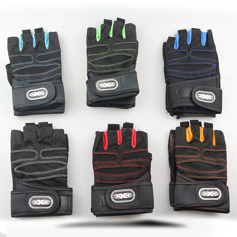 Gym Gloves for Men Women Fitness Weight Lifting Wristband Gloves Body Building Training Sports Exercise Cycling Glove Shockproof