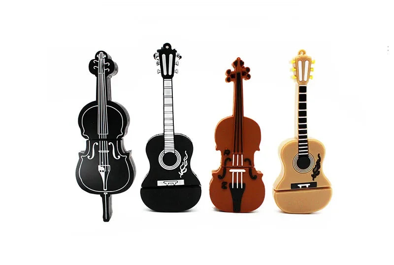 Cartoon Cle Usb Pendrive Guitar Piano Accordion USB Flash Drive  128GB 64GB 32GB 16GB 8GB 4GB USB 2.0 Memoria Stick Pen Drive