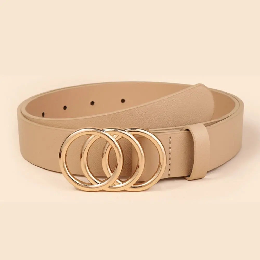 Waist Decoration Versatile Leather Belt Casual Simple Thin Waist Strap Luxury Design Slide Buckle Belt For Women