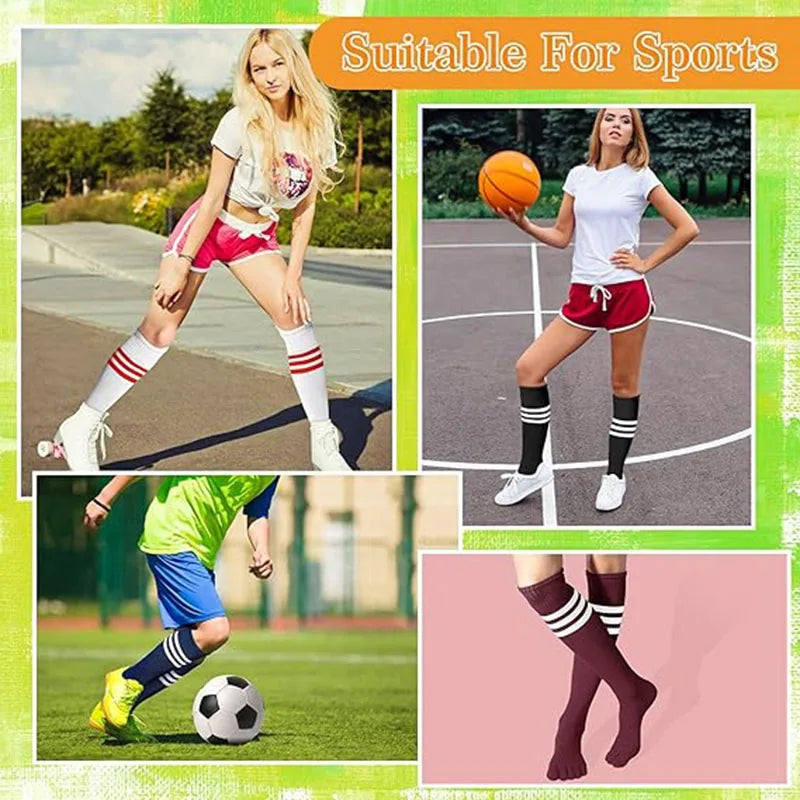 Solid knee length socks women's striped Lolita warm hip-hop sports socks  Harajuku socks JK white sock