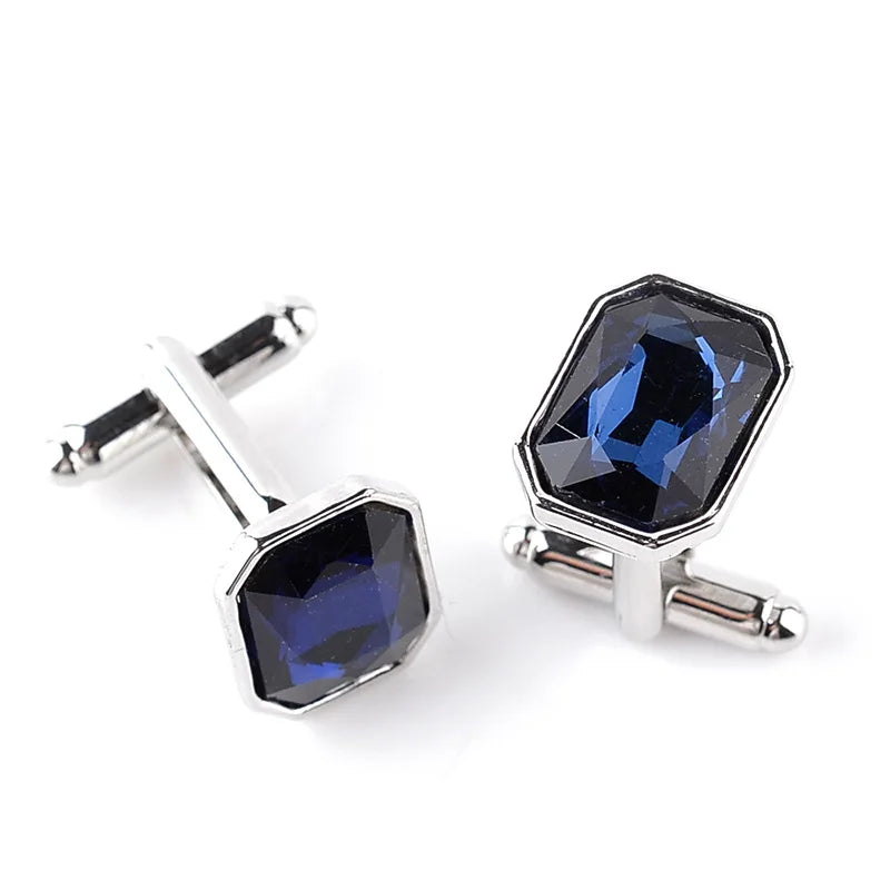 Mens Cufflinks For Suits Button Fashion Luxury Buckle Colorful Blue Red Pink Silvery Cufflinks For Mans Buckle Wedding Gift