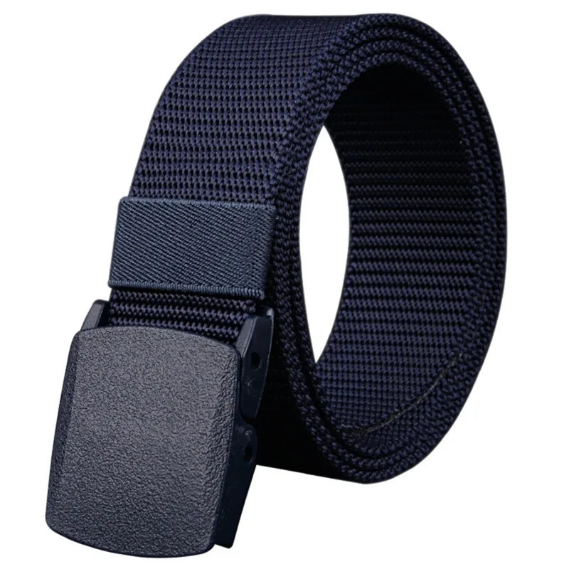 Men Belt 2023  Belts Adjustable Belt Men Outdoor Travel Tactical Waist Belt with Plastic Buckle for Pants 120cm