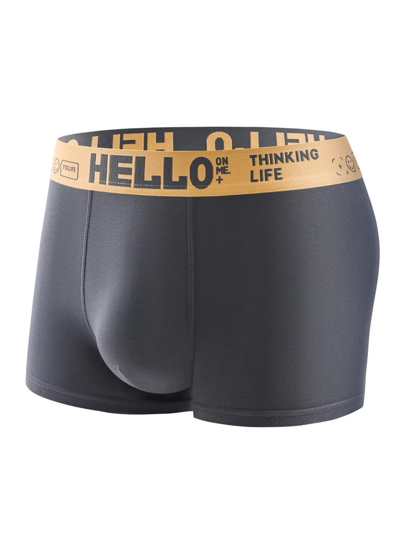 Men's Underwear Mid-Waist Breathable And Comfortable Teenage Men's Underpanties Fashionable Simple Solid Color Men Boxers