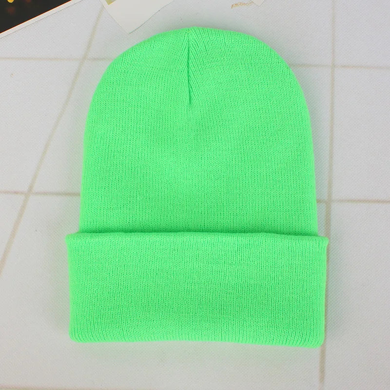 Winter Hats Unisex New Beanies Hat Knitted Solid Cap For Women Men Autumn Female Beanie Warmer Bonnet Men Casual Cap Wholesale