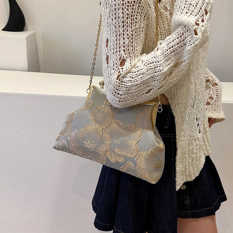 Women Party Dinner Bag Fashion Exquisite Ladies Dinner Bag Luxury Elegant Chain Simple Formal Gorgeous Crossbody Daily use Purse