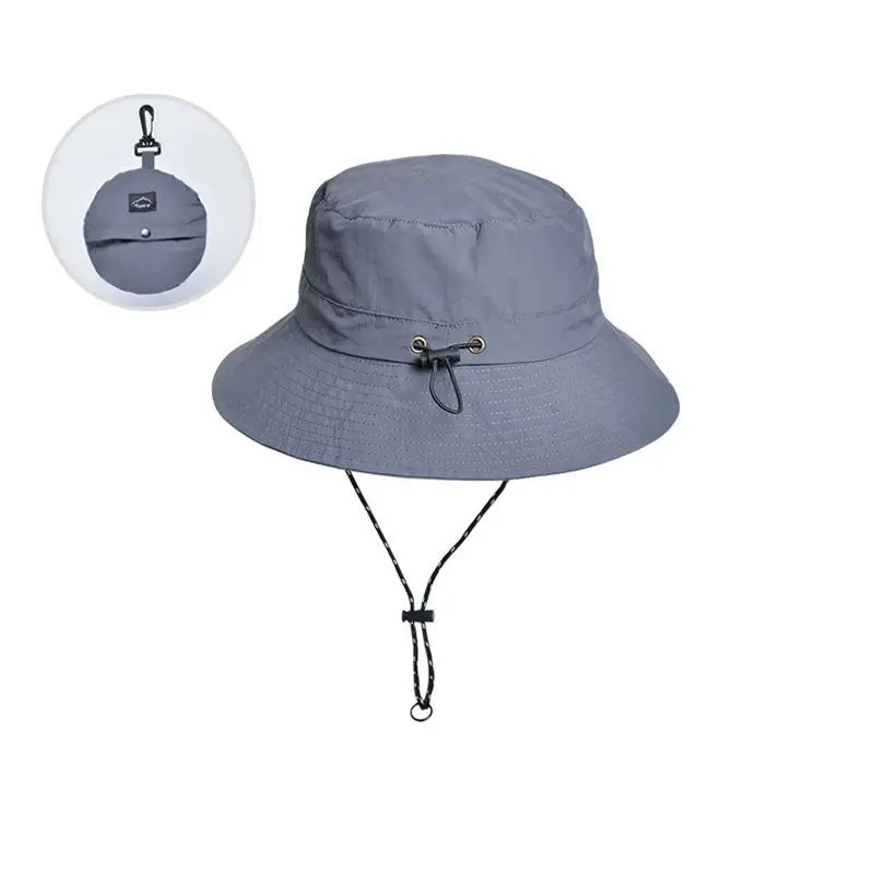 Panama Men And Women Spring Summer Waterproof Bucket Hat Fishing Mountaineering Sunshade Bucket Hat Outdoor Sports Fashion Cap