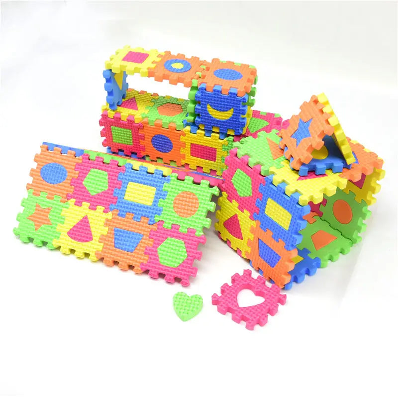 3D Diy EVA Puzzles Toys Kids Baby Puzzle Mats 55 * 55MM or 90mm*90cm Carpet Babies Education  Foam Learning Shape Toy