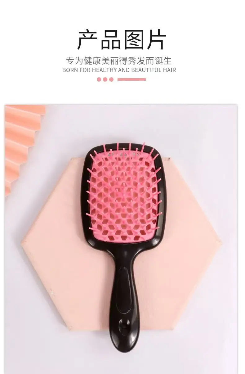1 piece anti-static tangled hair comb hair massage brush hollow out curly hair brush hair salonhair salon tools