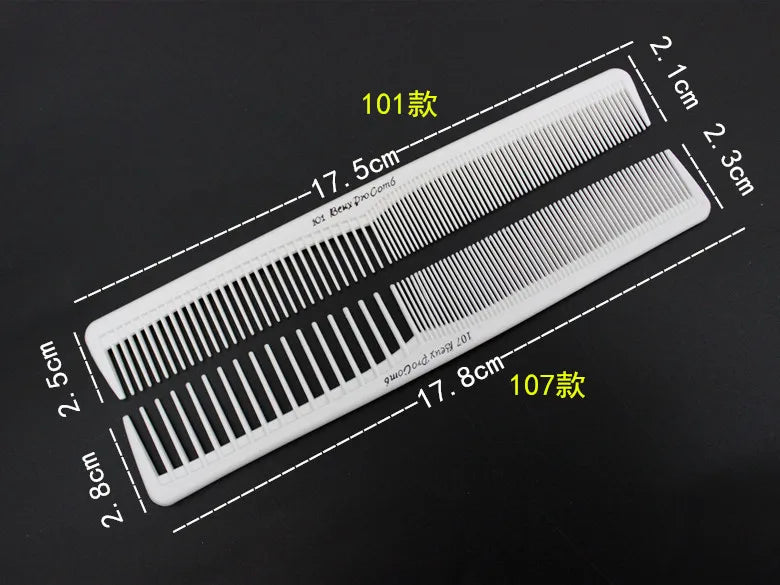 Barber Hair Accessories Professional Hair Cutting Comb Anti-static Flat Head Cutter Comb FineTooth Haircut Brush Salon Tools