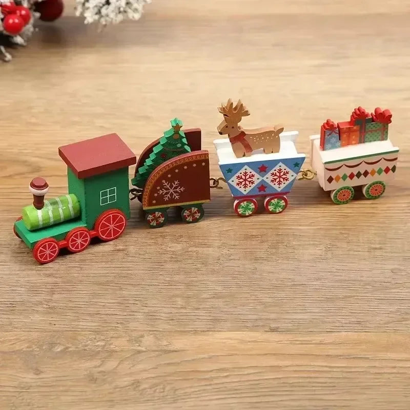 Christmas Train Merry Christmas Decorations For Home Cristmas Ornament Xmas Navidad Noel Gifts Happy New Year 2025 Gifts