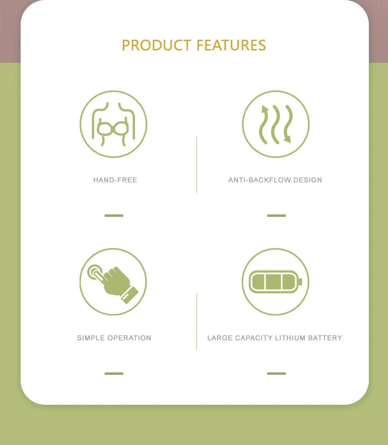 Wearable Breast Pump Mother and Baby Supplies Breast Pump Breast Milk Milking and Milking Machine Fully Automatic Breast Pump