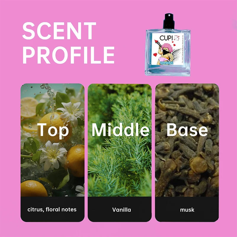 Cupid Cologne Perfume Pheromone Fragrance Spray of Man to Attract Women,Seductive Flirting Scent Female Dating,Angel Body Mist