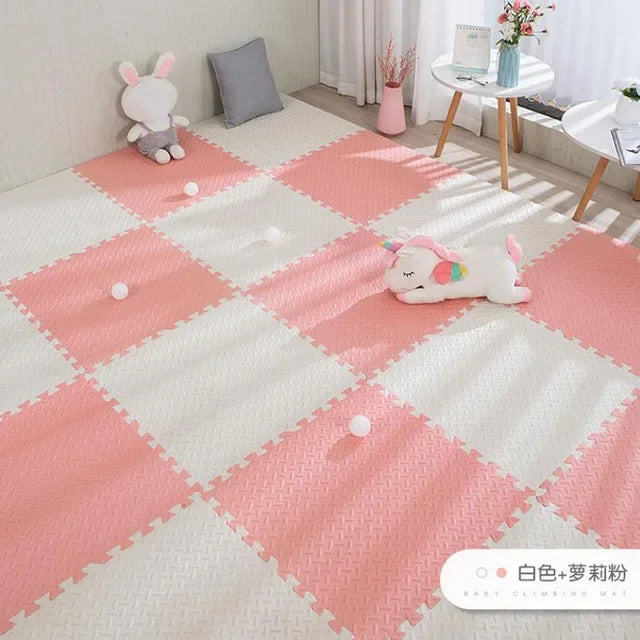 16pcs Foam Baby Play Mat Puzzle Mat Kids Interlocking Exercise Tiles Rugs Puzzle Floor Tiles Toy Carpet Soft Carpet 30*30*1cm