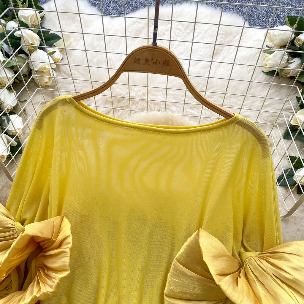 SINGREINY Autumn Ruffles Party Blouses Female O Neck Long Sleeves Temperament Mesh Shirts Women Senior Sheer Loose Thin Tops