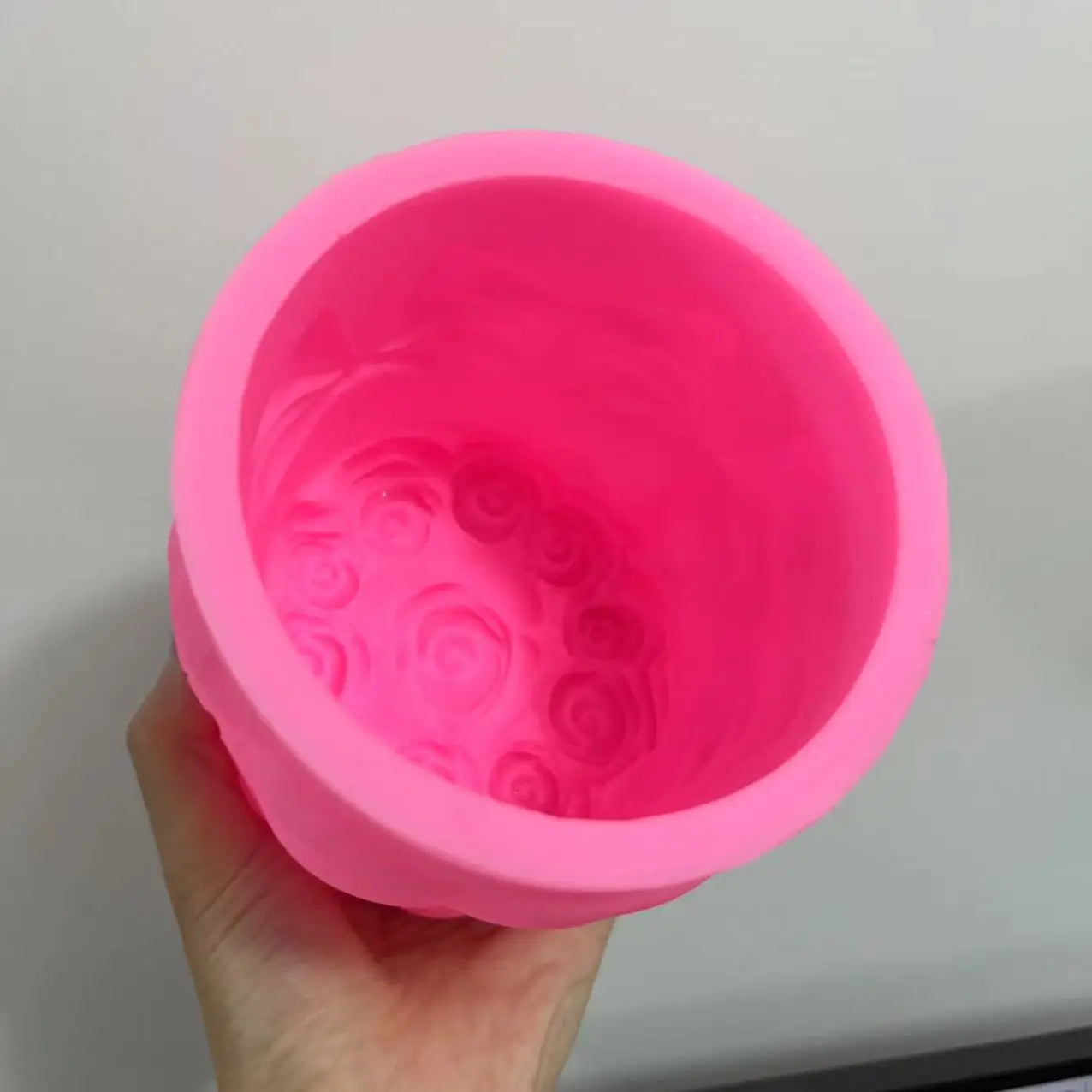 DIY Bowknot Rose Flower Candle Mold Cylinder Rose Floral Pillar Silicone Mold Wedding Decor Valentine's Day Gift Christmas decor