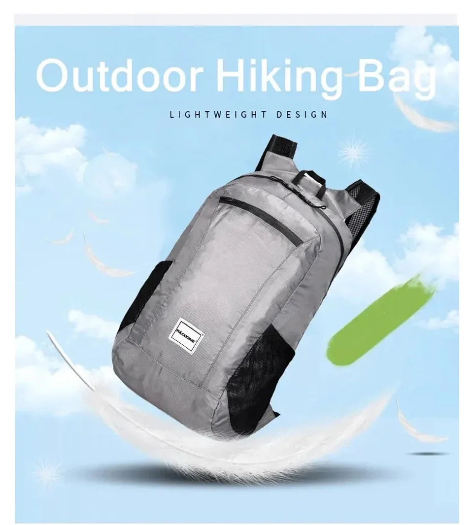 Outdoor Hiking Bag 20L Lightweight Portable Backpack Foldable Waterproof Folding Ultralight Pack for Women Men Travelling Hiking