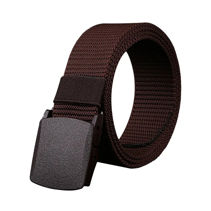 Men Belt 2023  Belts Adjustable Belt Men Outdoor Travel Tactical Waist Belt with Plastic Buckle for Pants 120cm