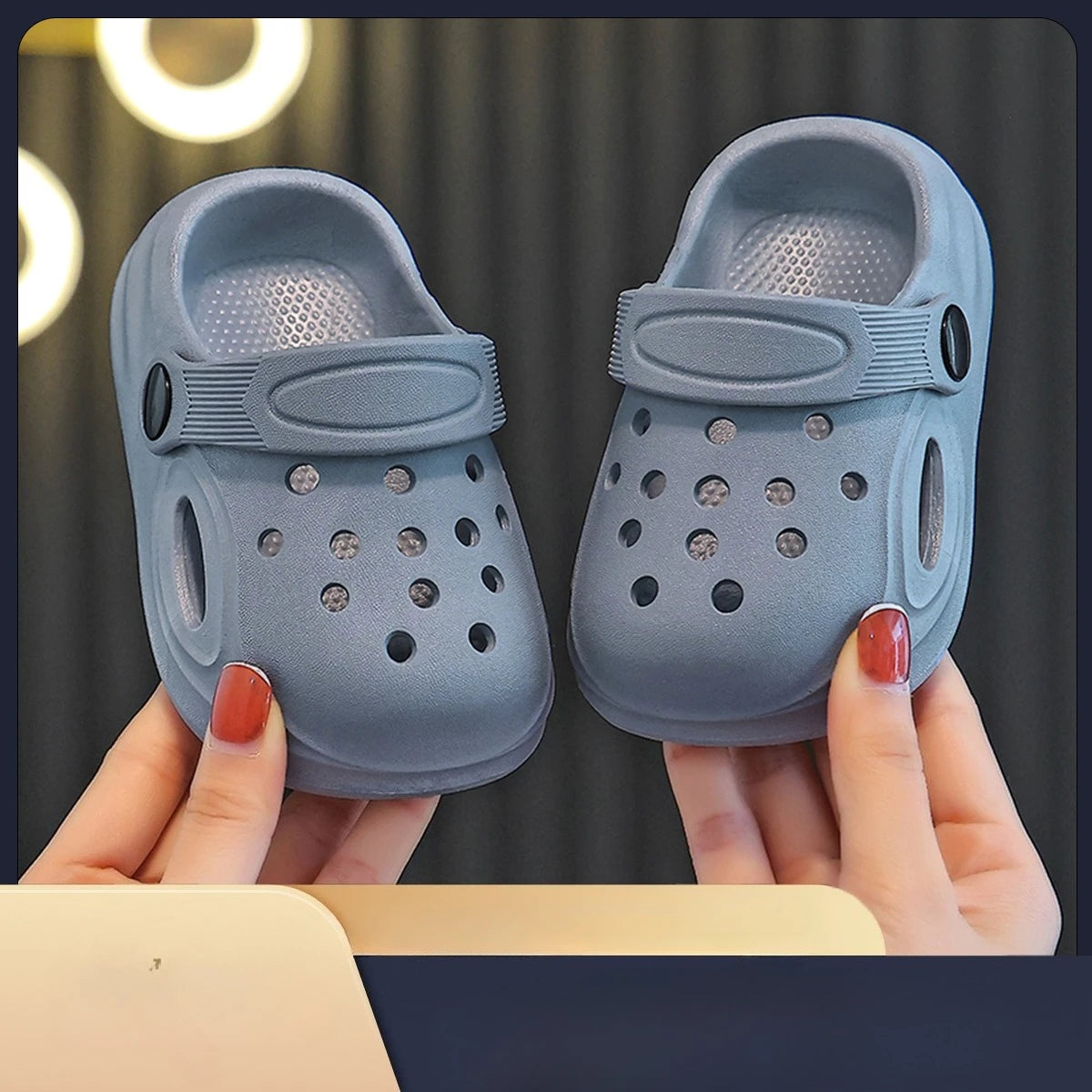 2026 Kids Sandals Hole Children's Shoes Slippers Soft Anti-Skid Simple DIY Design Hole Baby Shoes Sandy Beach For Boys Girls