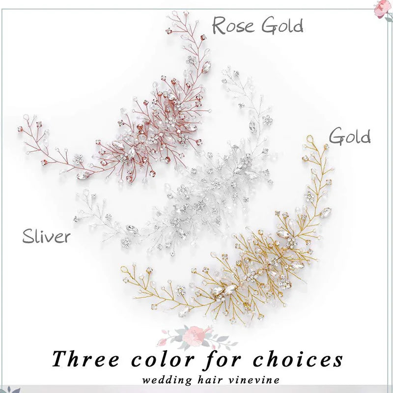 Crystal Wedding Hair Combs Miraculous Women Headbands Accessories Flower Bridal Headpiece Clip Bride Jewelry Gift