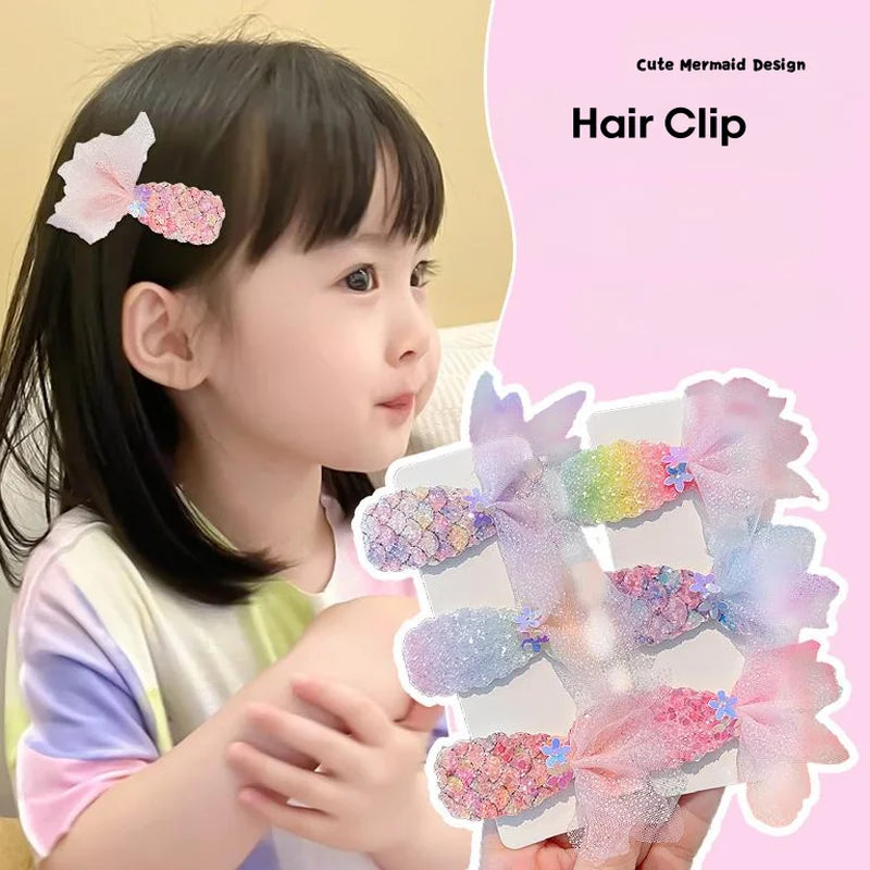 Kids Hair Clip Princess Hairpins Hair Ornament Cute Hair Accessories For Birthday Gift Party
