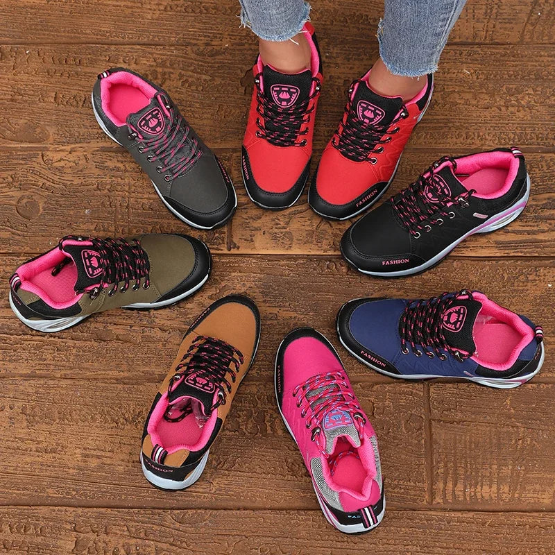 Women's Sports Shoes - Lightweight Comfortable Stylish High-quality Design 2025 Thick Sole  Cushion Walking and Jogging Shoes