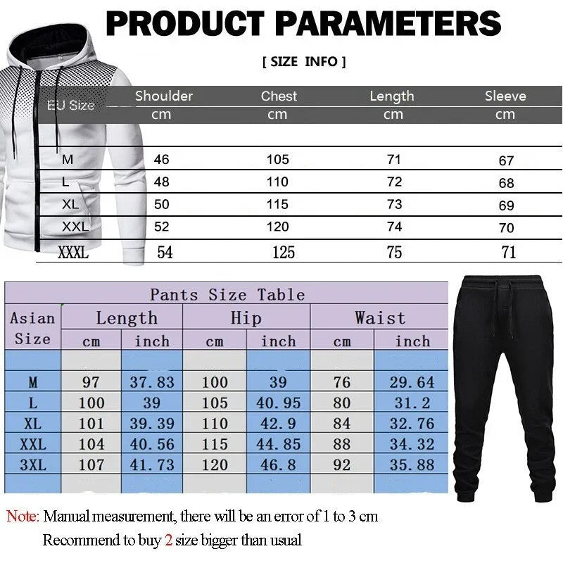 The new men's tracksuit 2025 features hats and sweatpants, fitness wear, and casual and entertainment trendsetters
