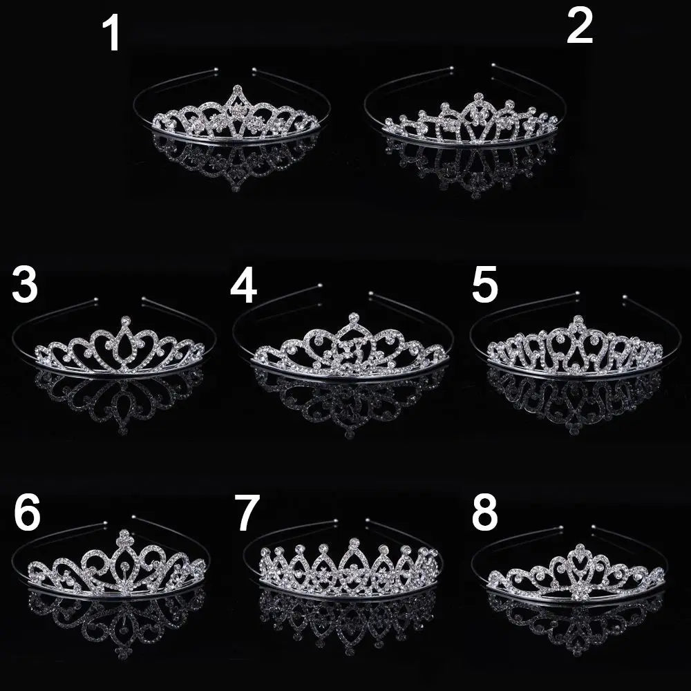 Crystal Wedding Tiaras Bridal Tiara Crown Headbands Women Girl Headpiece Prom Hair Ornaments Wedding Head Jewelry Accessories