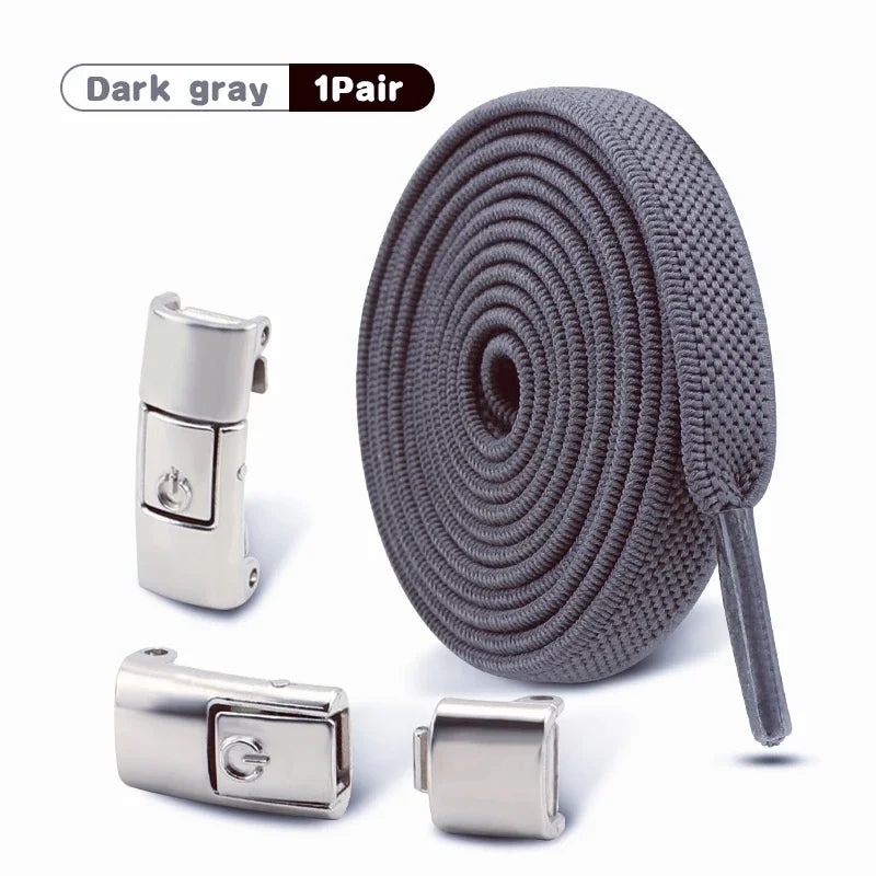 No Tie Shoe Laces Outdoor Sports Shoelaces Without Ties Elastic Laces Sneakers for Kids Adult Unisex Shoelace Shoes Accessories
