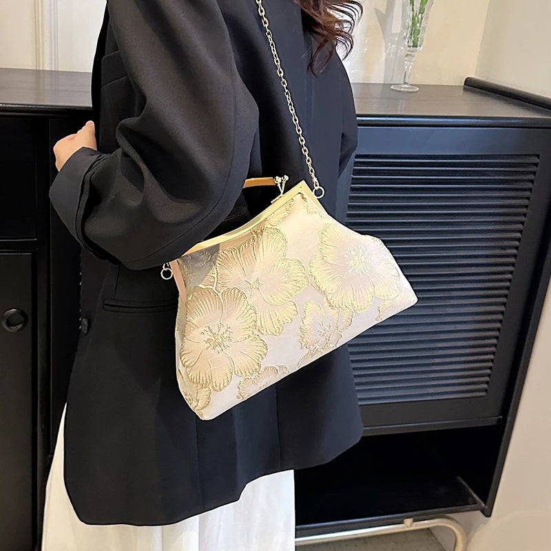 Women Party Dinner Bag Fashion Exquisite Ladies Dinner Bag Luxury Elegant Chain Simple Formal Gorgeous Crossbody Daily use Purse