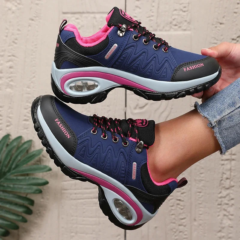 Women's Sports Shoes - Lightweight Comfortable Stylish High-quality Design 2025 Thick Sole  Cushion Walking and Jogging Shoes