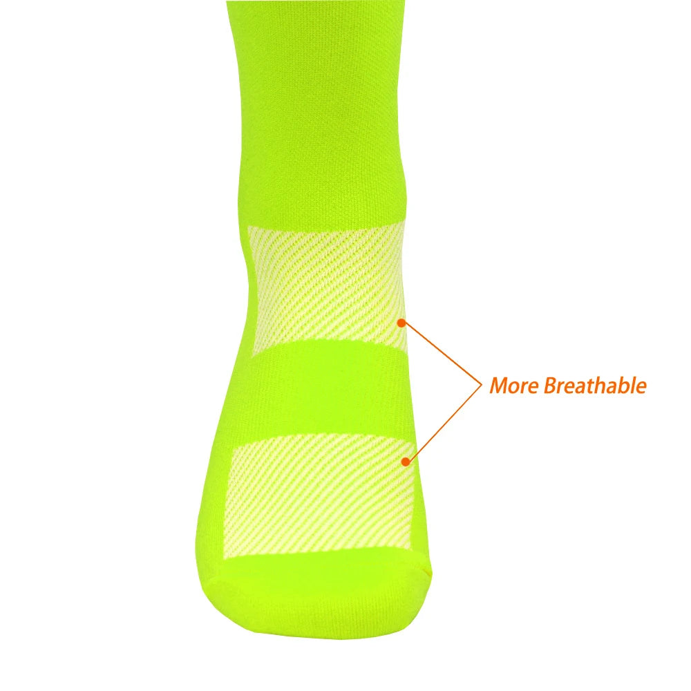 Football Socks Men Athletic Non Slip Soccer Socks Cushioned Breathable For Running Yoga Basketball Hiking Sports Grip Socks