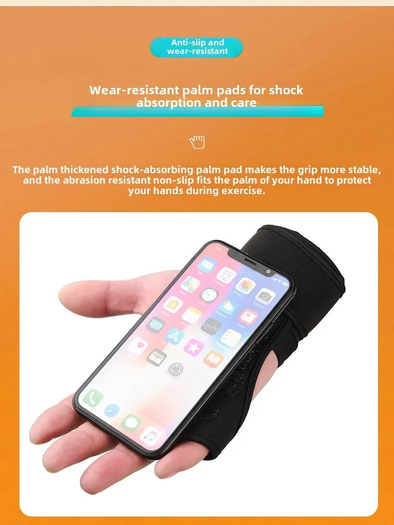 Weightlifting Training Gloves for Men Women Fitness Sports Body Building Gymnastics Gym Hand Wrist Palm Protector Gloves