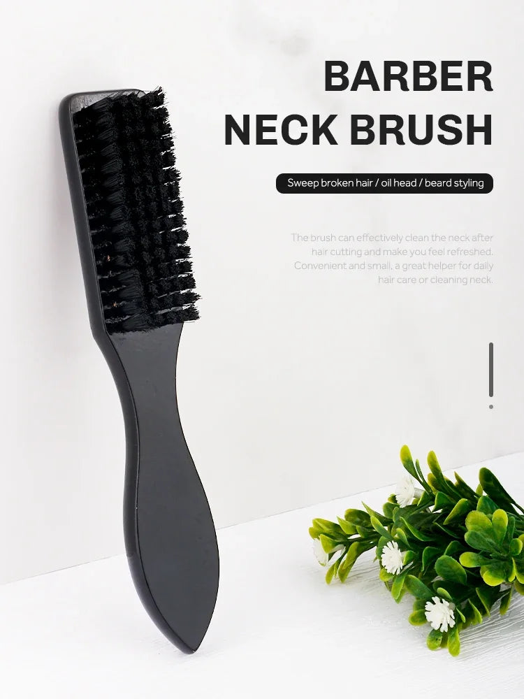 Professional Solid Wood Hairdressing Soft Hair Cleaning Brush Barber Neck Duster Brush Hair Remove Comb Hair Styling Tools Combs