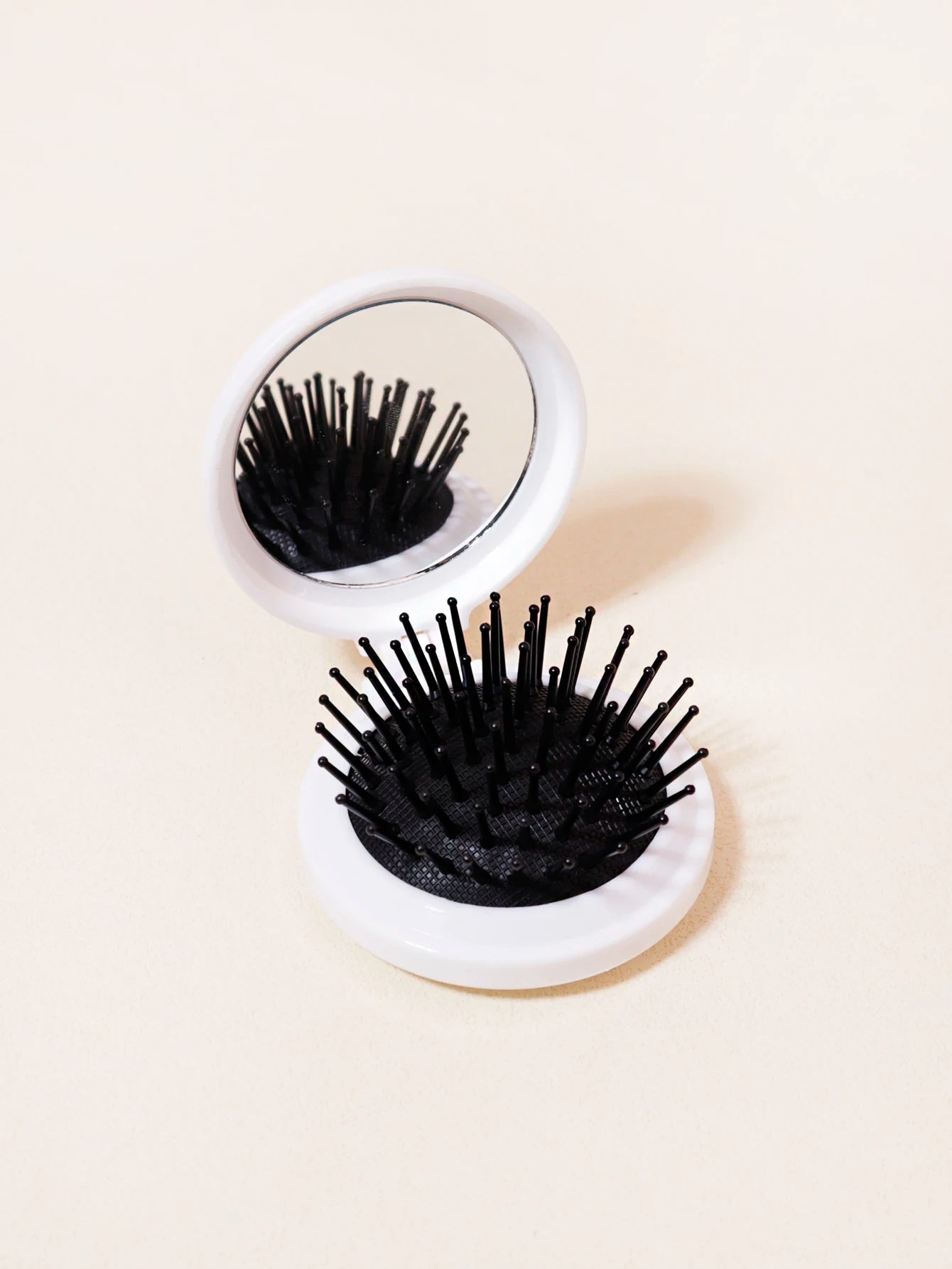 1PCS Small size Comb with Folding Mirror Travel Portable Massage Folding Comb Women's Hair Brush Styling Tool