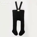Xmas Baby Girl Boy Stocking 0-24M Infant Toddler Knit Tights Newborn Suspender Tights Pantyhose Solid High Waist Overall Legging
